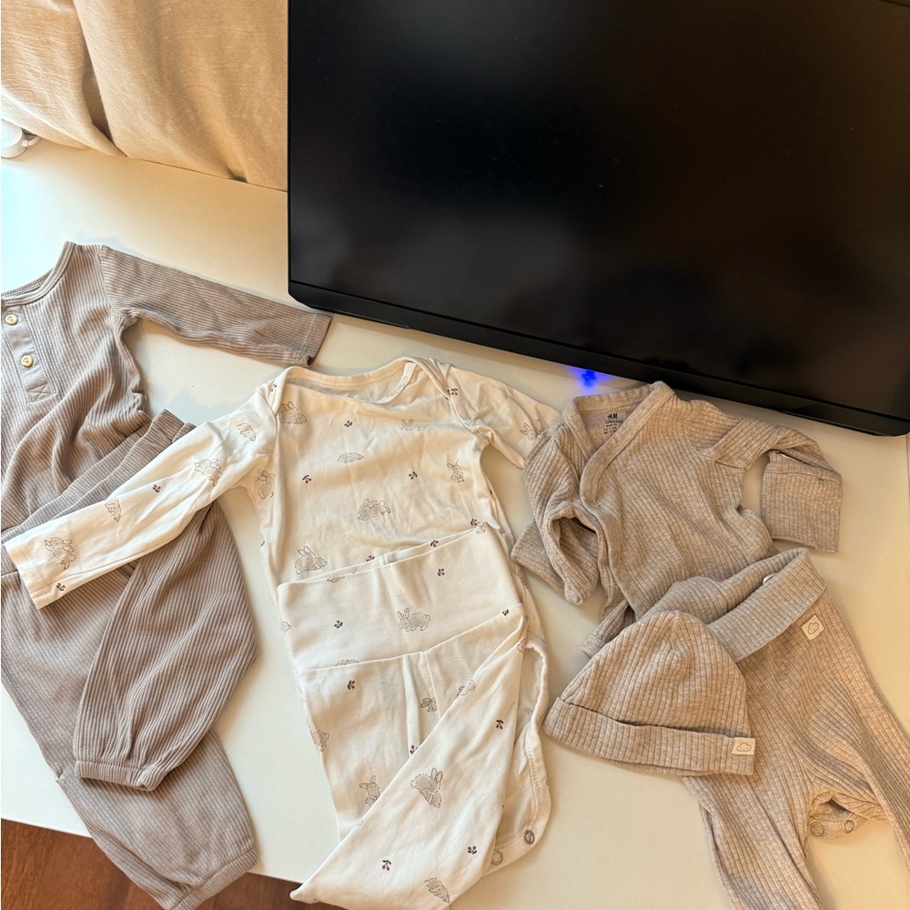 H&M Kids Matching Sets- Beige and Cream